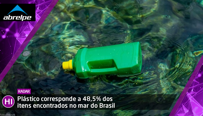 Plástico corresponde a 48,5% dos itens encontrados no mar do Brasil