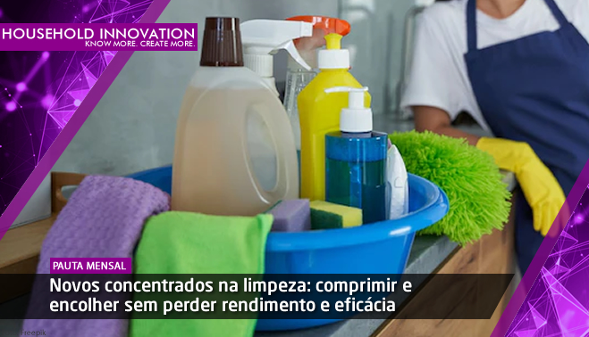Novos concentrados na limpeza: comprimir e encolher sem perder rendimento e eficácia