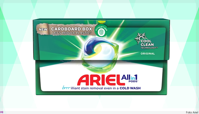 P&G apresenta embalagens inovadoras de papelão para Ariel na Europa
