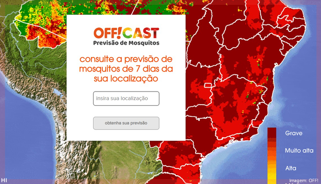 Plataforma de previsão de mosquitos, da OFF! com o Google Cloud, chega ao Brasil
