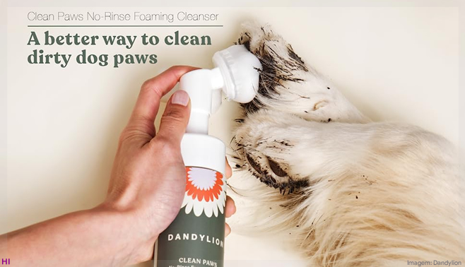 Dandylion lança limpador de patas sem enxague nos EUA