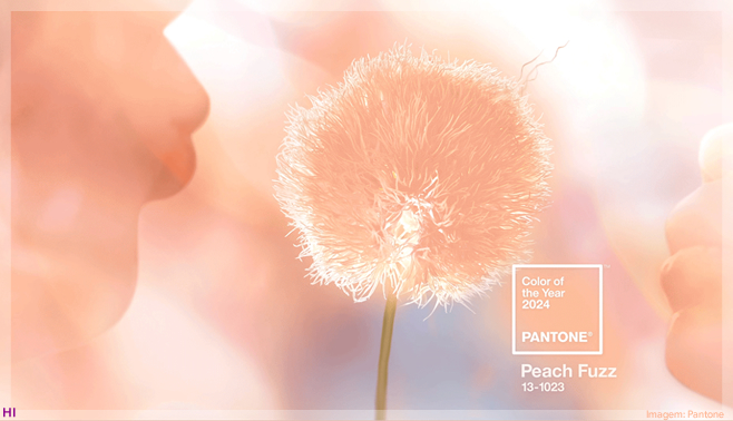 Pantone anuncia Peach Fuzz como a cor do ano de 2024
