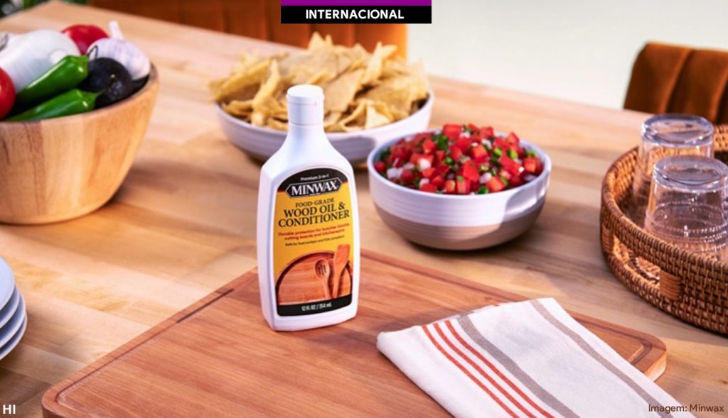 Minwax lança óleo de madeira e condicionador seguros para contato com alimentos para cozinhas