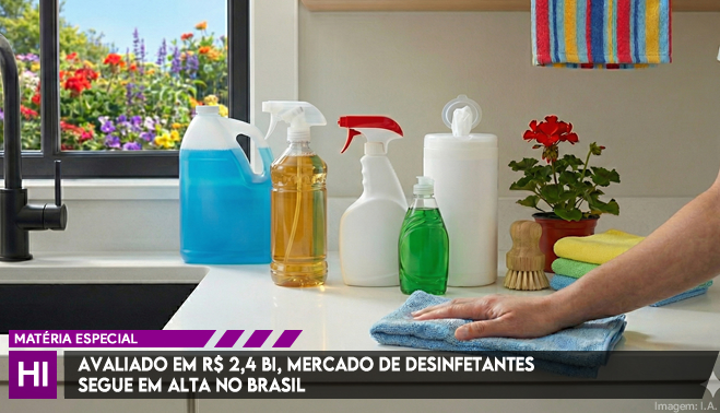 Avaliado em R$ 2,4 bi, mercado de desinfetantes segue em alta no Brasil