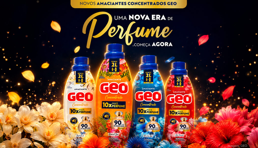 GEO lança linha de amaciantes concentrados com cápsulas de perfume