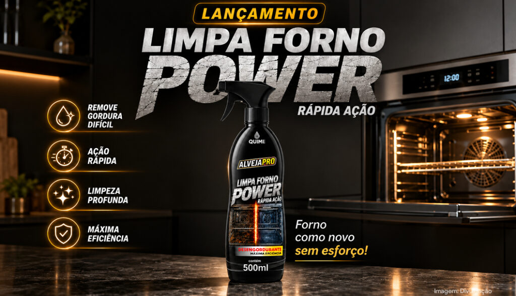 Quimi Vida lança o AlvejaPRO limpa forno power com ação rápida