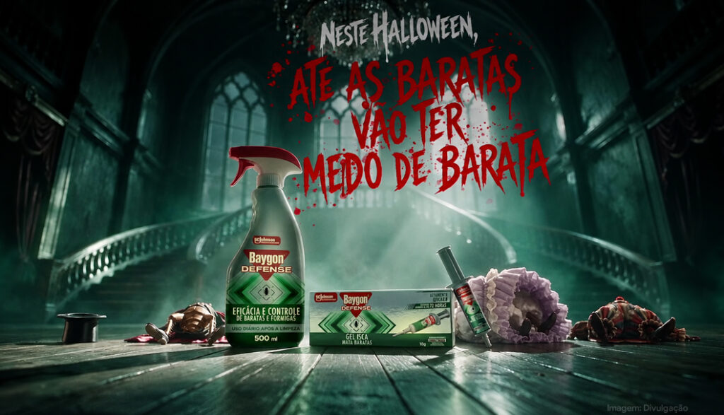Baygon aposta no terror das baratas em campanha de Halloween